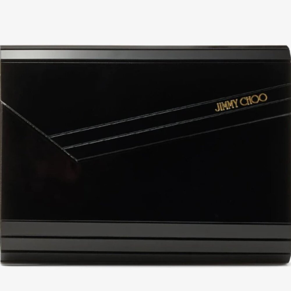 Jimmy Choo Candy Black Acrylic Clutch Bag